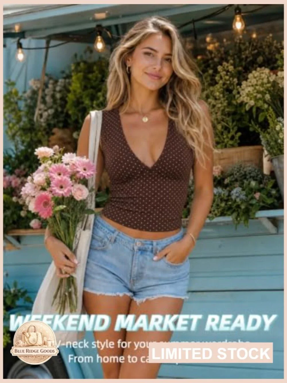 Deep V Neck Sleeveless Crop Top Stretchy Trendy Going Out Tank Top - Picture 4 of 7